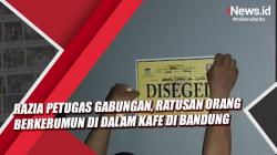 Video Razia Petugas Gabungan, Ratusan Orang Berkerumun dalam Kafe di Bandung