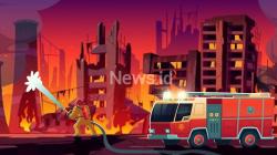 Rumah di Cijantung Terbakar, 11 Mobil Damkar Dikerahkan