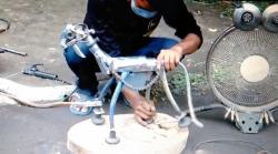 Peringati Hari Sumpah Pemuda, Seniman di Klaten Pamerkan 93 Karya Seni Berbahan Rongsokan