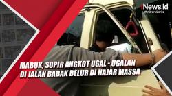 Video Sopir Angkot Ugal-Ugalan di Tasikmalaya Babak Belur Dihajar Massa