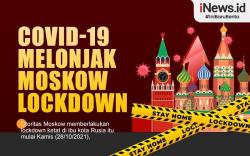 Infografis Kasus Covid Melonjak, Moskow Lockdown