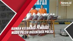 Video Rumah Keluarga Pembuat Madu Palsu Digerebek Polisi di Pekanbaru, 4 Orang Diamankan