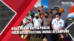 Video Buka Ruang Kritik Publik, Polri Gelar Festival Mural di Lampung