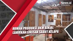 Rumah Produksi UKM Binjai, Lahirkan Lukisan Sabut Kelapa