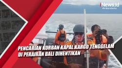 Video Pencarian Korban Kapal Kargo Tenggelam di Perairan Bali Dihentikan