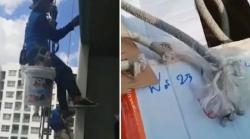 Perempuan Potong Tali Penyangga, 2 Tukang Cat Tergantung-gantung di Luar Lantai 26 Apartemen