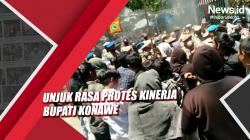 Video Unjuk Rasa Protes Kinerja Bupati Konawe Diwarnai Kericuhan