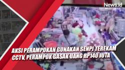 Video Aksi Perampokan Terekam CCTV di Aceh, Perampok Gasak Uang Rp140 Juta