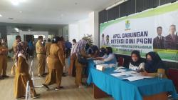 Ratusan ASN Pemkot Cirebon Terkejut Dites Urine Mendadak seusai Apel Pagi