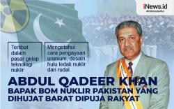Infografis Profil AQ Khan, Bapak Bom Nuklir Pakistan<