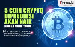 Infografis 5 Coin Crypto Diprediksi Akan Naik hingga Akhir Tahun 