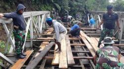 20 Prajurit TNI Diturunkan Perbaiki Jembatan yang Dirusak OTK di Yalimo