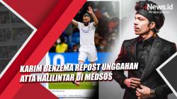 Video Karim Benzema Repost Unggahan Atta Halilintar di Medsos