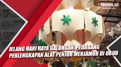 Video Jelang Hari Raya Galungan, Pedagang Perlengkapan Alat Penjor Menjamur di Ubud