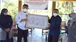 Mahasiswa Kuliah Kerja Dakwah UMGo Buat Kaligrafi dari Padi