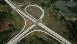 Penampakan dari Udara Jalan Tol Sigli-Banda Aceh