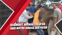 Video Aksi Penjambretan di Palembang, Korban Terjatuh dari Motor hingga Jari Patah<