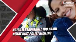 Ngidam Berpatroli, Ibu Hamil Ini Ikut Polres Batu Bara Keliling