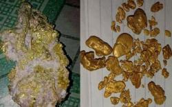 Heboh Warga Temukan Bongkahan Emas di Aliran Sungai Are OKU Selatan