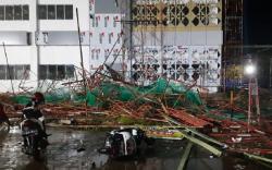 Dokter dan Pasien Kaget, Tiang RSUD Sekayu Ambruk Dihantam Angin Kencang 