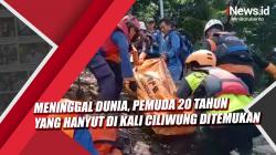 Video Meninggal Dunia, Pemuda 20 Tahun yang Hanyut di Kali Ciliwung Ditemukan