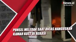 Video Viral Ponsel Meledak saat Dicas Hanguskan Kamar Kost di Bekasi