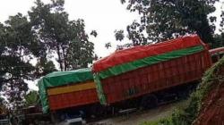 2 Truk Mogok di Tanjakan, Jalan Trans Sulawesi Macet Parah
