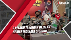 Video 2 Pelaku Tawuran di Jalan RE Martadinata Diciduk