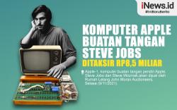 Infografis Komputer Apple Buatan Tangan Steve Jobs Ditaksir Rp8,5 Miliar