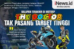 Infografis Valentino Rossi Tak Pasang Target Tinggi pada Balapan Terakhir di MotoGP