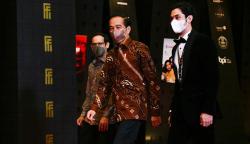 Berbatik Cokelat, Presiden Jokowi Hadiri Festival Film Indonesia 2021