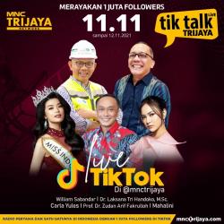 Rayakan 1 Juta Followers di TikTok, Radio Trijaya Gelar Tik Talk Live Trijaya di 11.11 