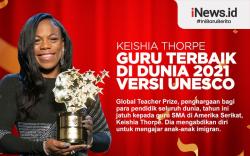 Infografis  Keishia Thorpe Guru Terbaik di Dunia 2021 Versi UNESCO