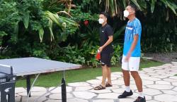 Jelang Indonesia Masters 2021, Ginting dan Jojo Duel di Arena Tenis Meja