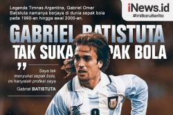 Infografis Gabriel Batistuta Tak Suka Sepak Bola