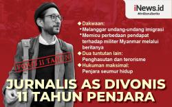 Infografis Jurnalis AS Divonis 11 Tahun Penjara