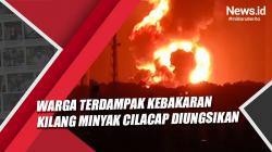 Warga Terdampak Kebakaran Kilang Minyak Pertamina di Cilacap Diungsikan