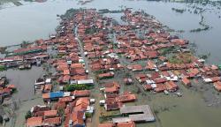 Penampakan dari Udara Banjir Rob Pekalongan Belum Surut, 570 Rumah Terendam
