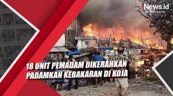 Video 18 Unit Pemadam Dikerahkan Padamkan Kebakaran di Koja