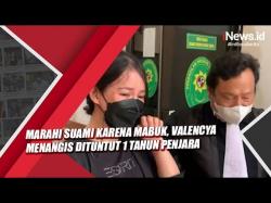 Video Marahi Suami karena Mabuk, Valencya Menangis Dituntut 1 Tahun Penjara