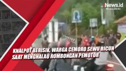 Video Warga Magetan Ricuh saat Menghalau Rombongan Pemotor  Berknalpot Berisik