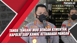 Video Tanda Tangani MoU dengan Kementan, Kapolri Siap Kawal Ketahanan Pangan