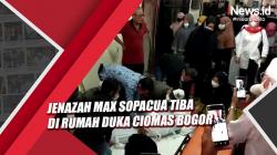 Video Jenazah Max Sopacua Tiba di Rumah Duka Ciomas Bogor