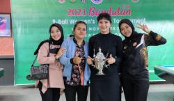  Angeline Ticoalu Kalahkan Silviana Lu di Final Turnamen Biliar Putri 9 Ball