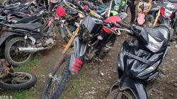 Gelar Razia, Polres Mitra Amankan Belasan Motor Berknalpot Bising 