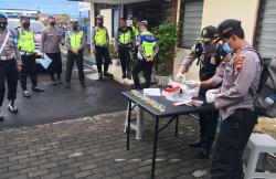 Anggota Satlantas Polres Salatiga di Tes Urine saat Gelar Operasi Zebra Candi, Ini Hasilnya