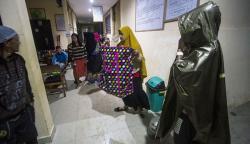 Sungai Hantakan Meluap, Warga Menyelamatkan Diri ke Puskesmas