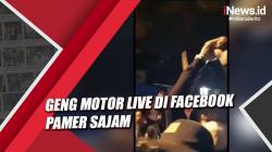 Viral, Geng Motor Live di Facebook Pamer Sajam Keliling Sukabumi<