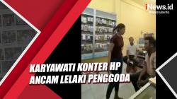 Viral, Karyawati Konter Ponsel Ancam Lelaki Penggoda dengan Parang di Waingapu NTT