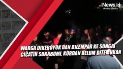 Video Warga Dikeroyok dan Dilempar ke Sungai Cicatih Sukabumi, Korban Belum Ditemukan